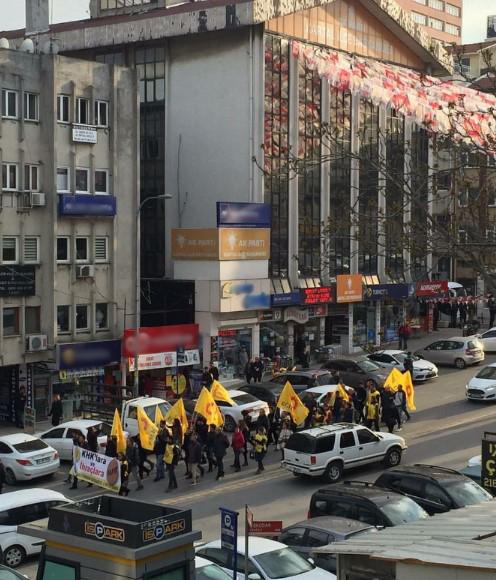 Kartal'da referandum protestosu