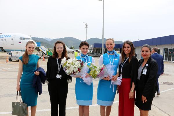 Alanya'da Rus turistlere özel karşılama