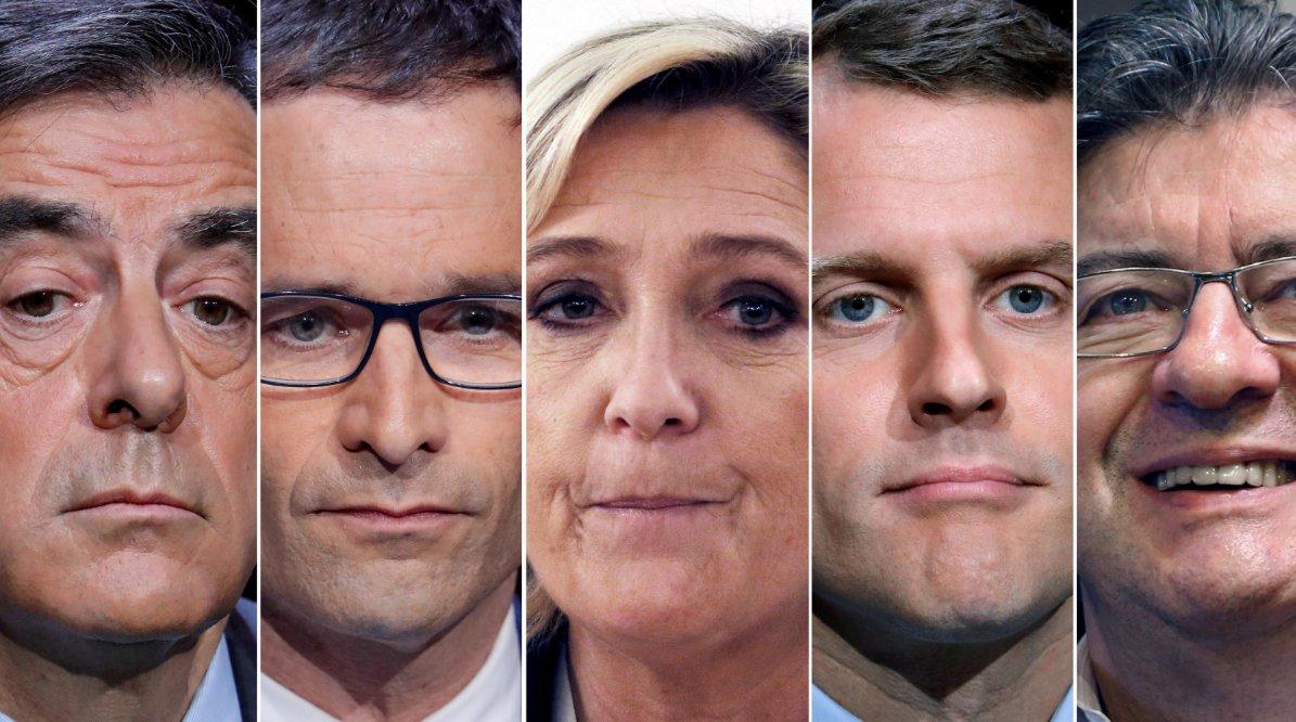 Fransa'da düzenlenen anketlerde Macron önde