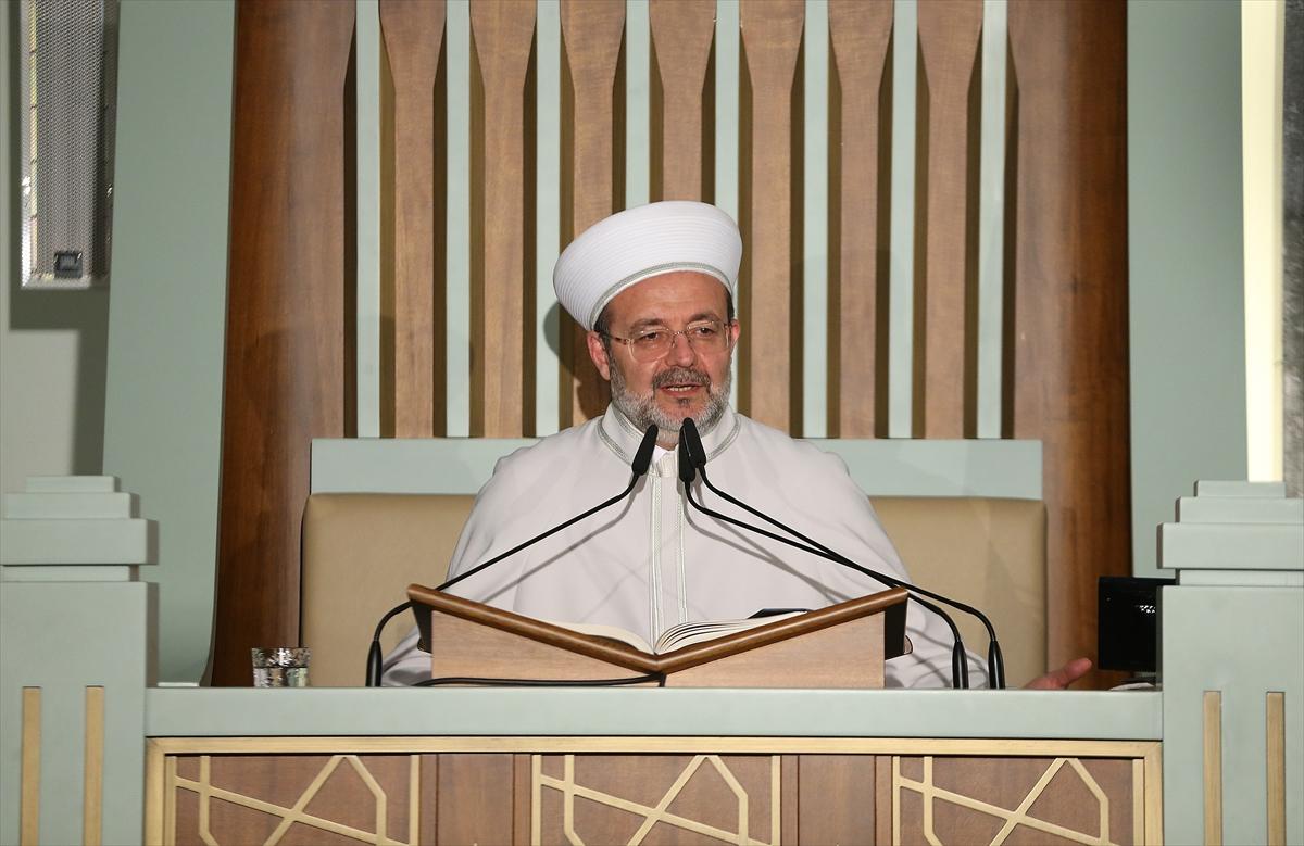 Diyanet İşleri Başkanı: Miraç'tan insanlığa 3 değer indi