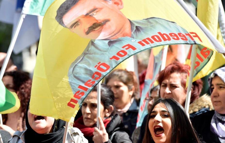 Belçika'da PKK sloganları