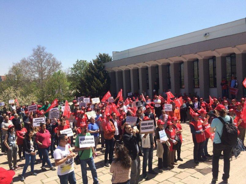 ODTÜ'de 1 Mayıs için eylem hazırlığı