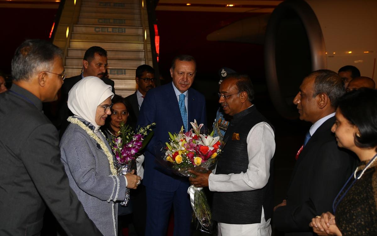 Cumhurbaşkanı Erdoğan Hindistan'da