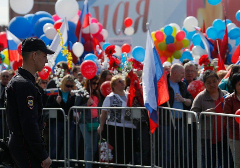 Rusya'da 1 Mayıs kutlamaları başladı