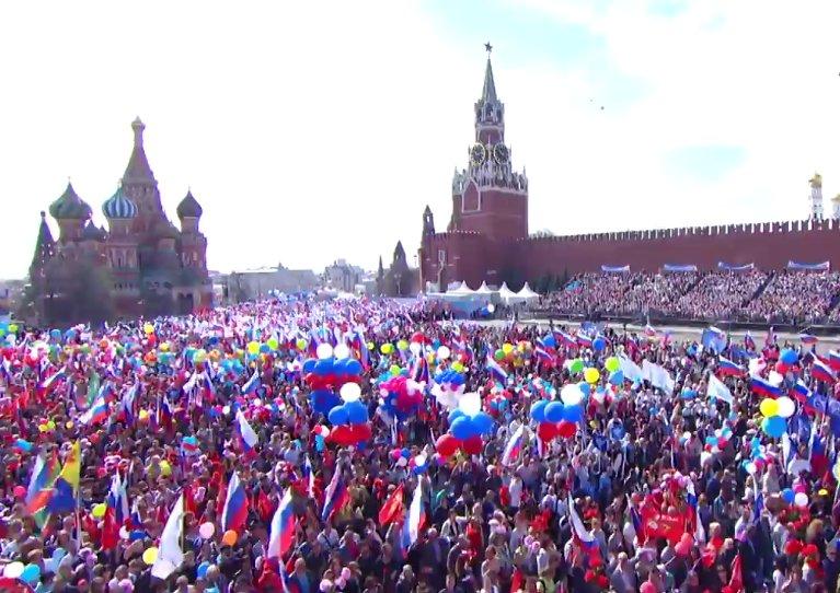 Rusya'da 1 Mayıs kutlamaları başladı
