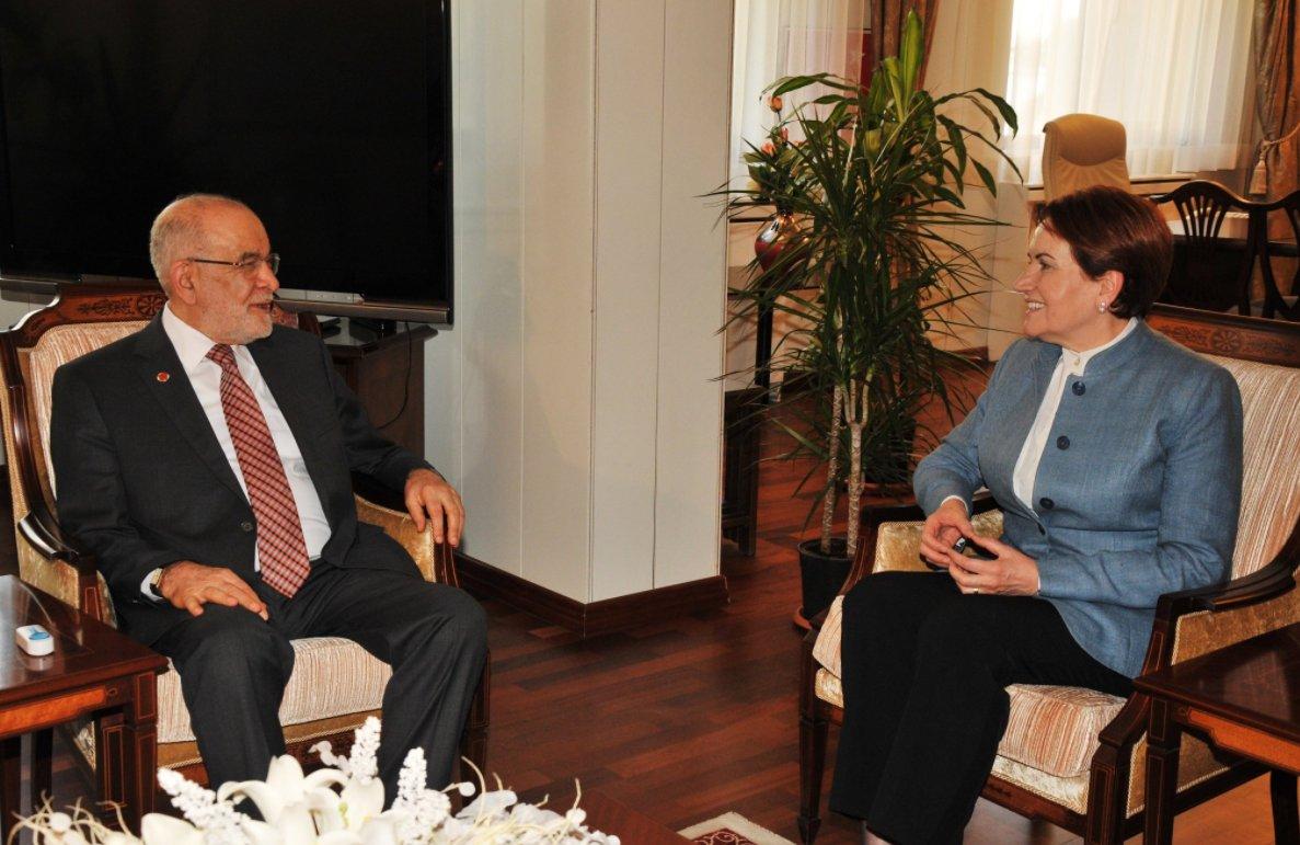 Meral Akşener'den Saadet Partisi'ne ziyaret