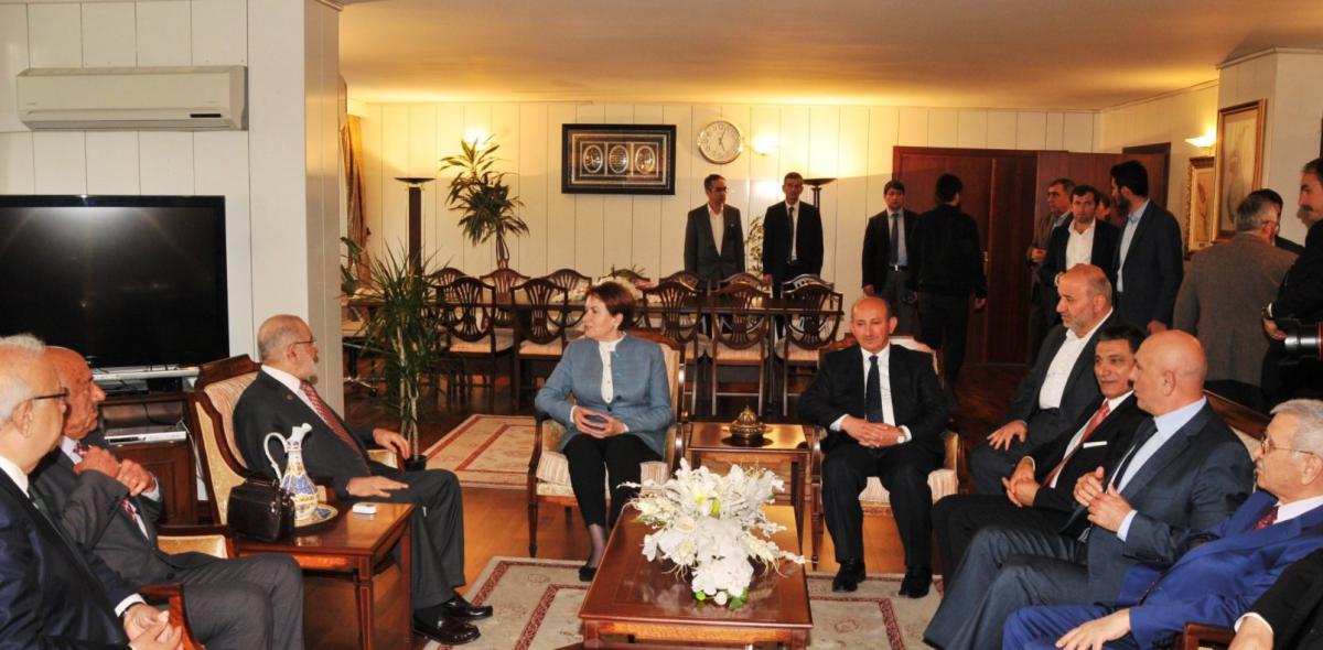 Meral Akşener'den Saadet Partisi'ne ziyaret