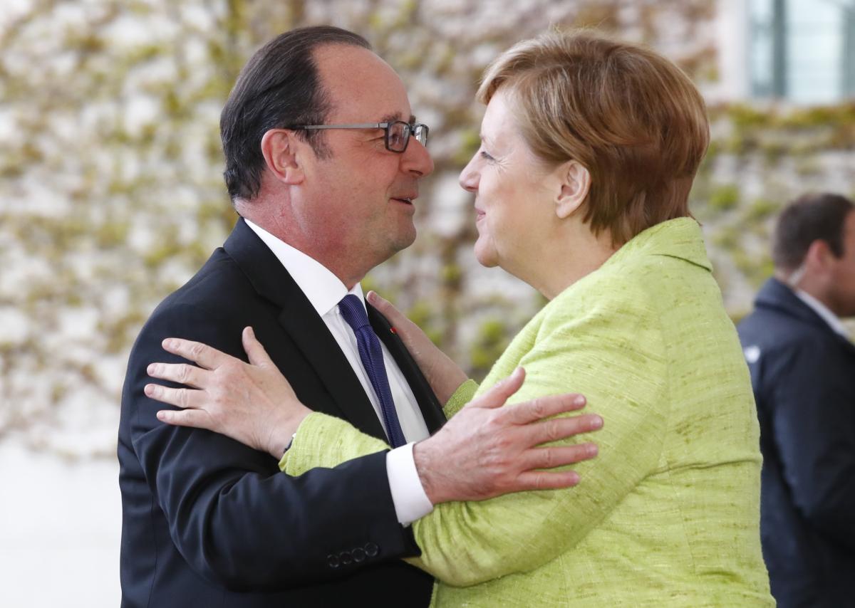 Hollande, Merkel'e veda etti