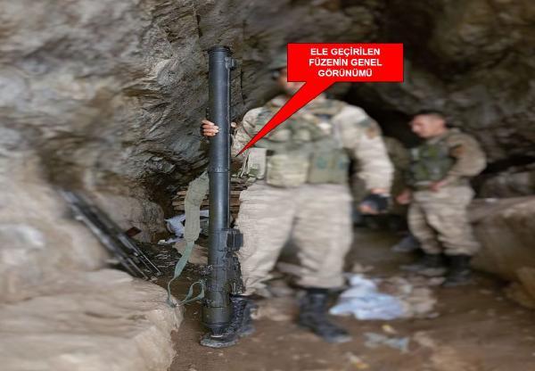 Şırnak'ta Rus yapımı füze ele geçirildi