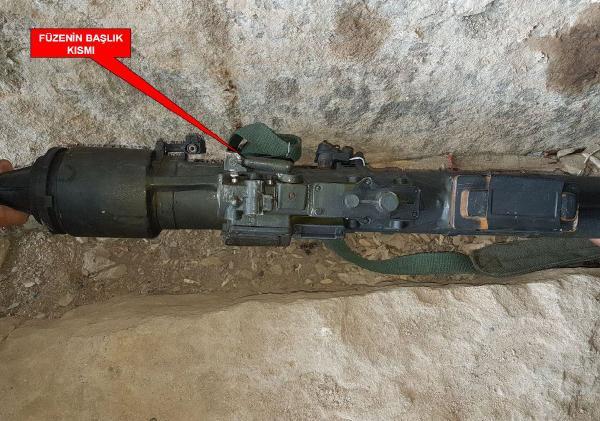 Şırnak'ta Rus yapımı füze ele geçirildi