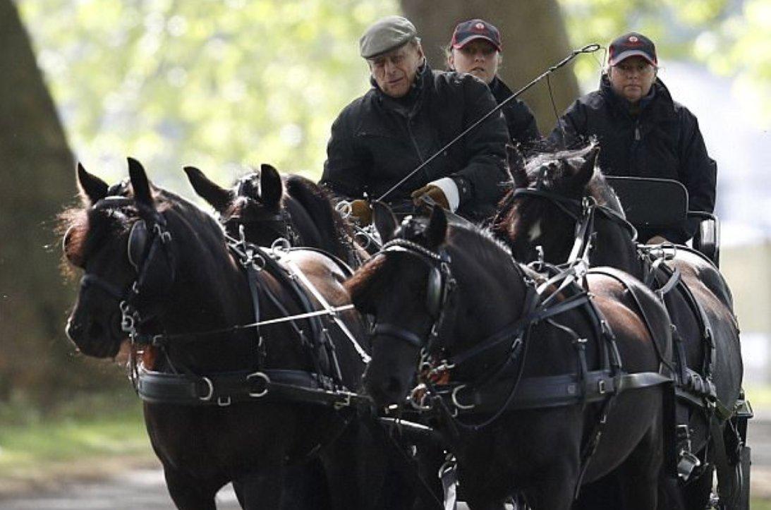 Emekli Prens at arabası kullandı