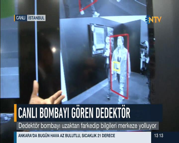Canlı bombayı 10 metreden tarayan dedektör