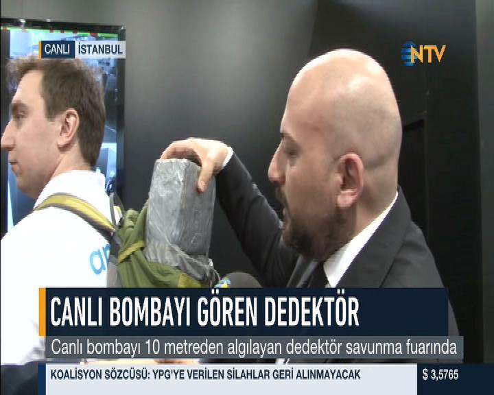 Canlı bombayı 10 metreden tarayan dedektör
