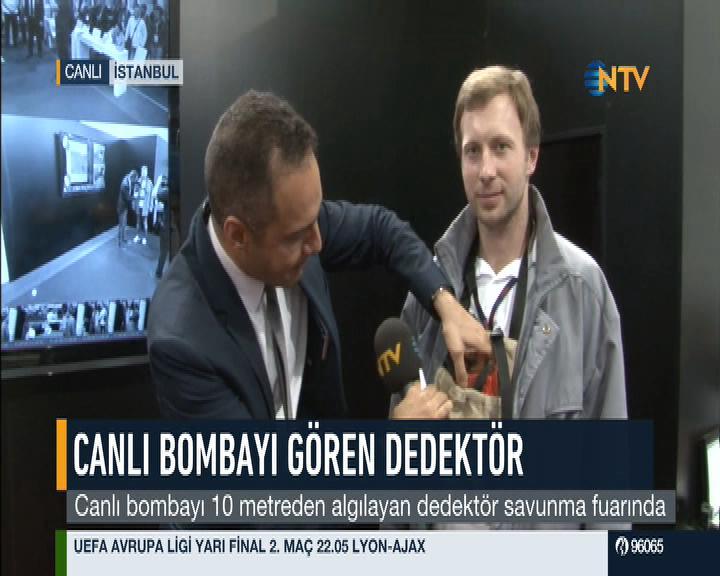 Canlı bombayı 10 metreden tarayan dedektör