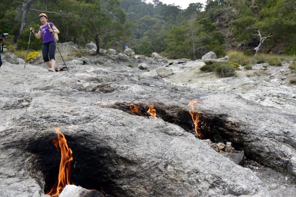 Antalya'daki Yanartaş'ta doğalgaz müjdesi