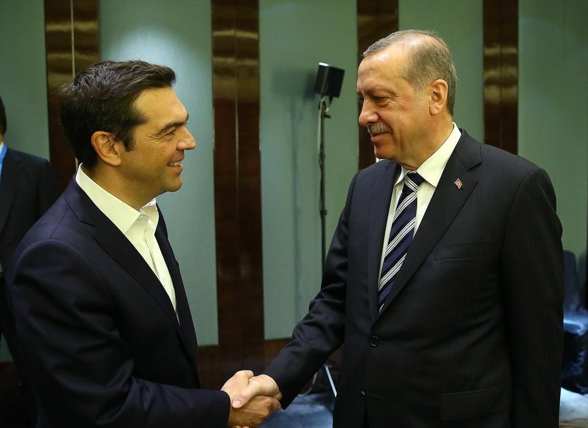 Çin'de Erdoğan-Çipras görüşmesi