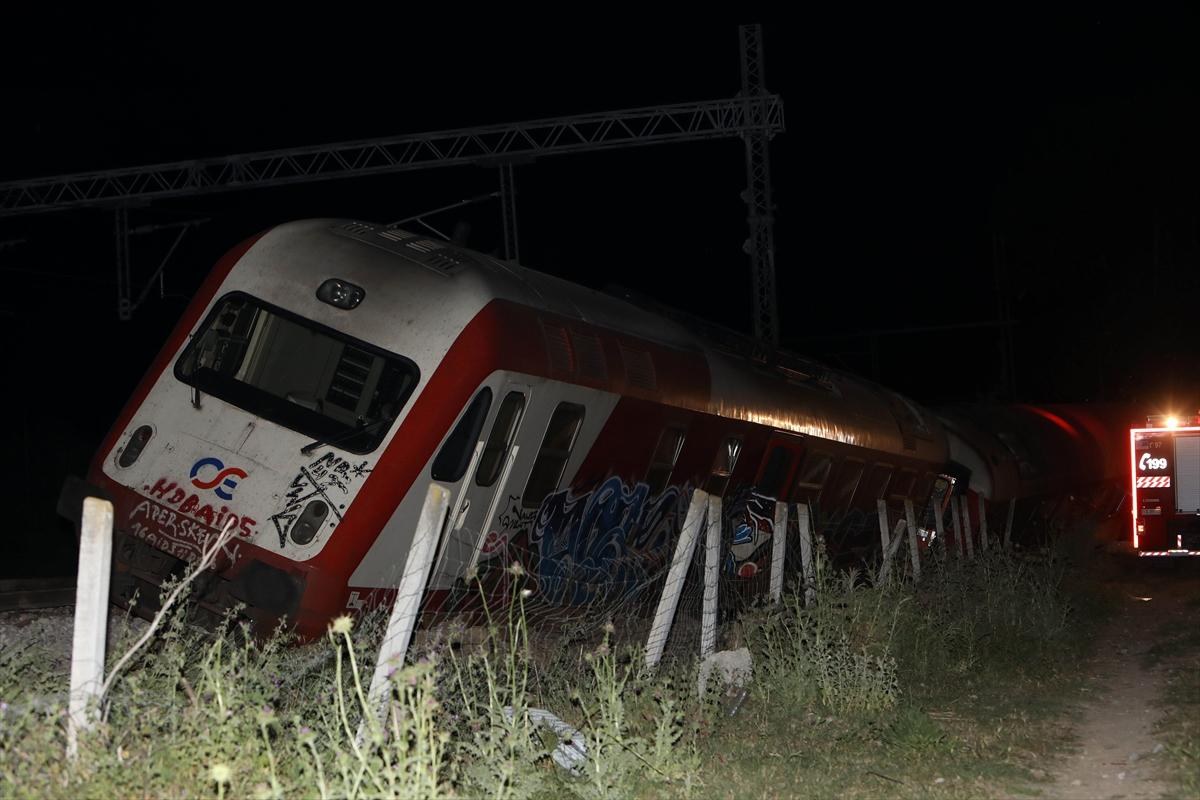Yunanistan'da tren kazası