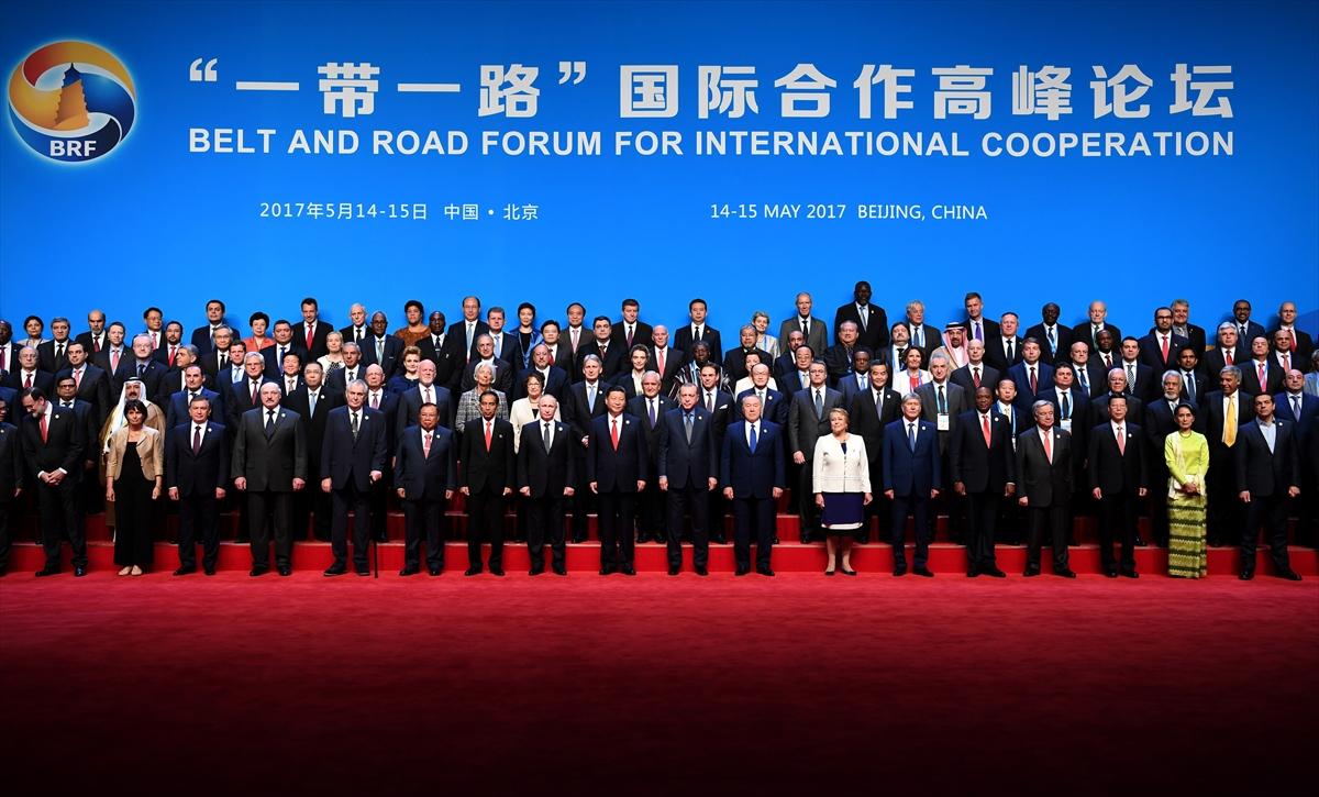 Erdoğan'dan Çin'de liderlerle aile fotoğrafı