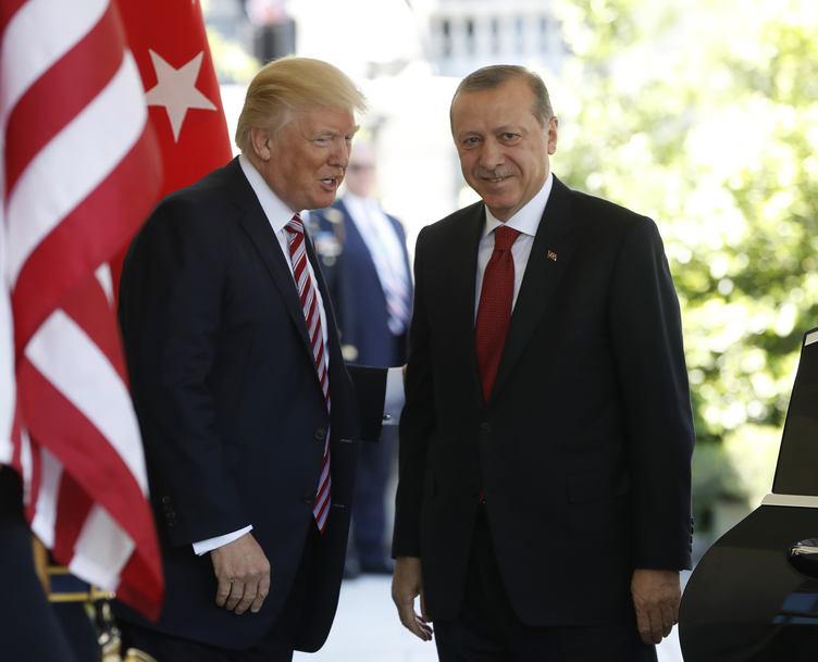 Erdoğan - Trump görüşmesinden ilk kareler