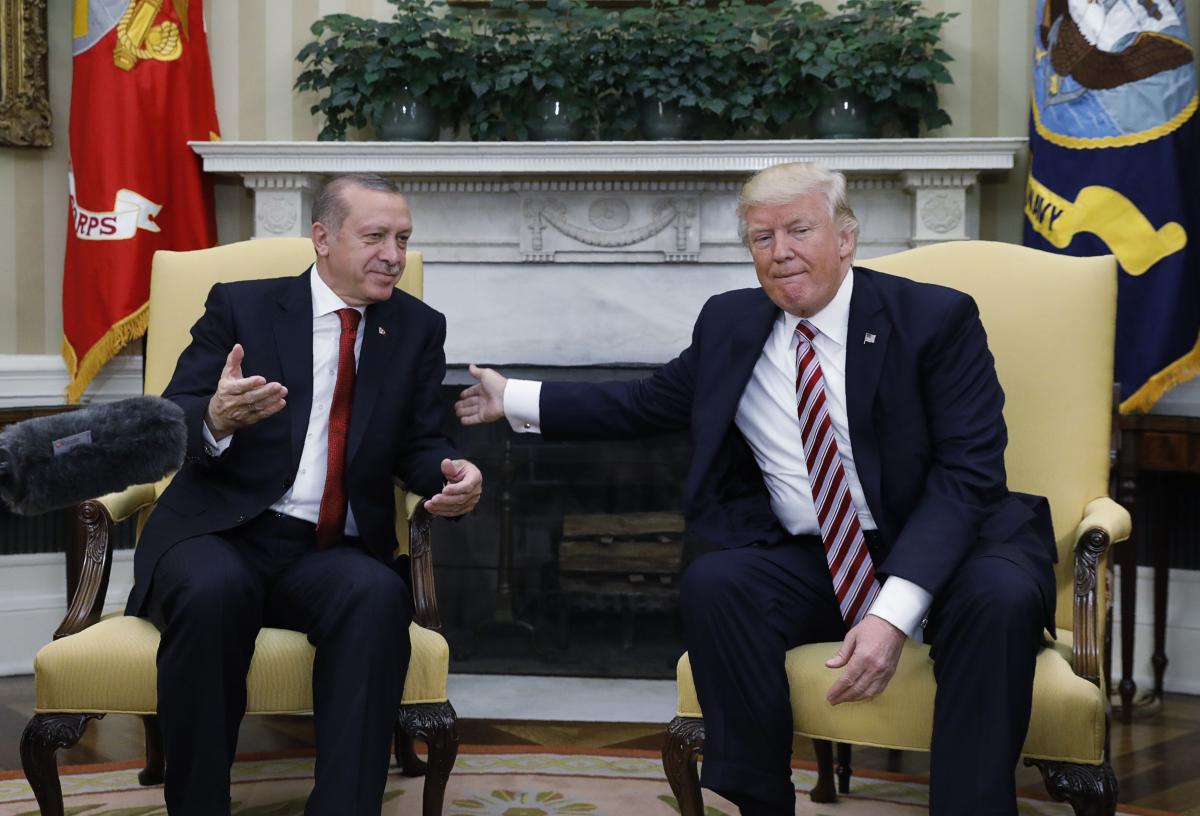 Erdoğan - Trump görüşmesinden ilk kareler