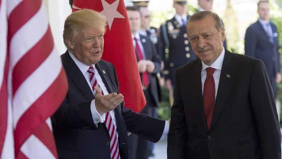 Erdoğan - Trump görüşmesinden ilk kareler