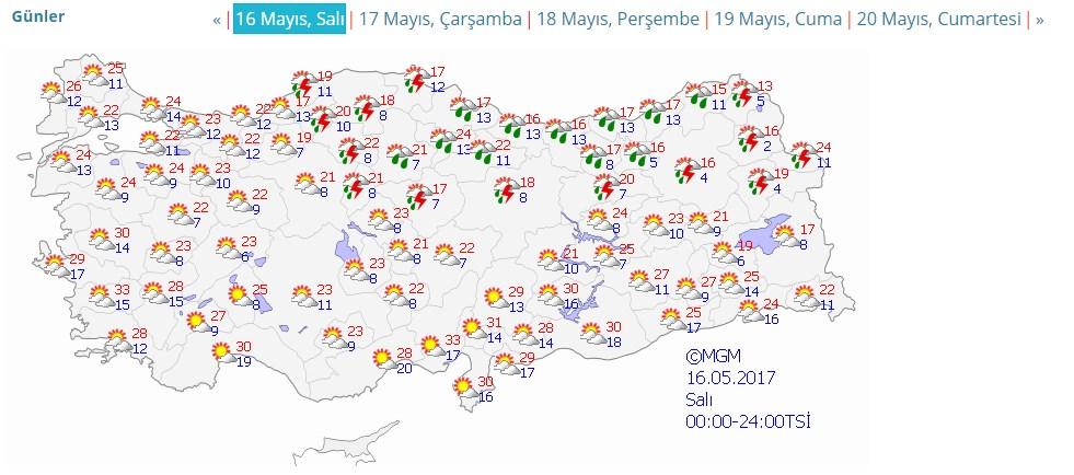 Hafta sonu İstanbul'da gök gürültülü yağış var