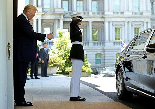 Trump, Erdoğan'ı kapıda uğurladı