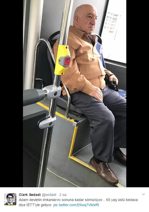 Fethullah Gülen'e benzeyen şahıs