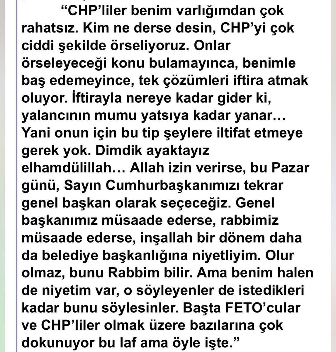 Melih Gökçek'ten adaylık açıklaması