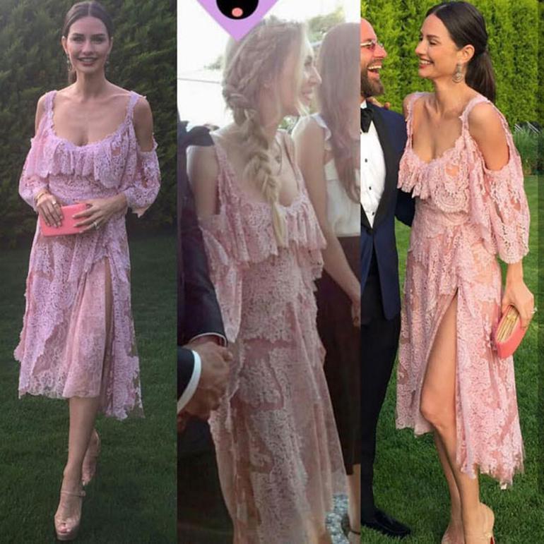 Sinem Kobal Yasemin Ergene'nin elbisesini giydi