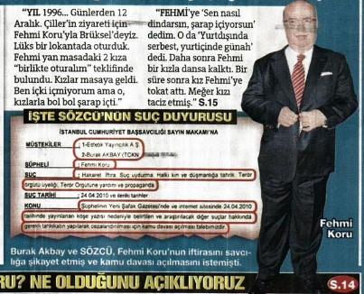 Sözcü'den FETÖ taktiği baş edemiyorsan belaltı vur