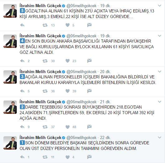 FETÖ operasyonu sonrası Gökçek'ten açıklama