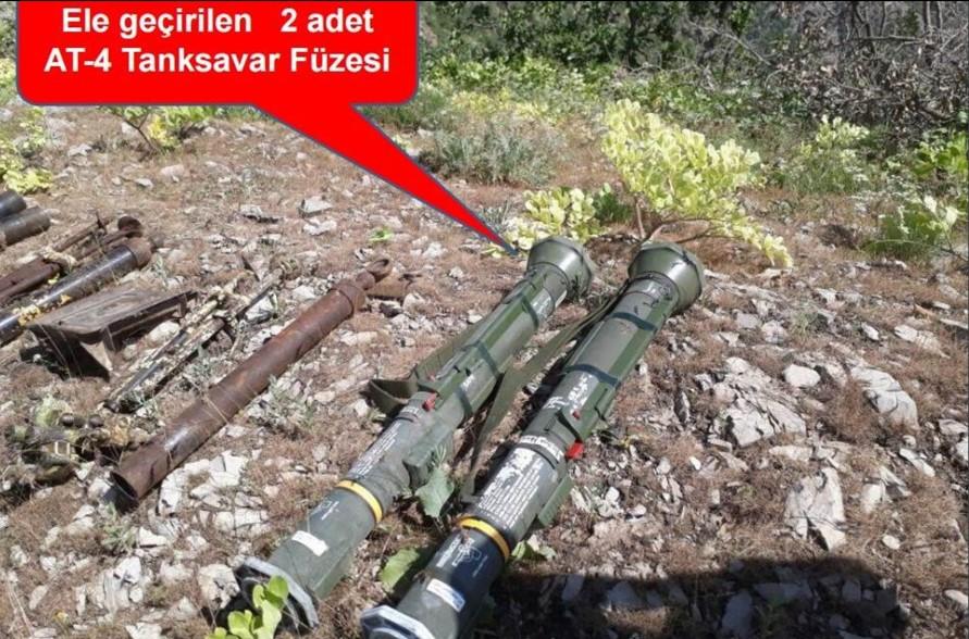 Uludure'de PKK'ya ait ABD yapımı füze bulundu