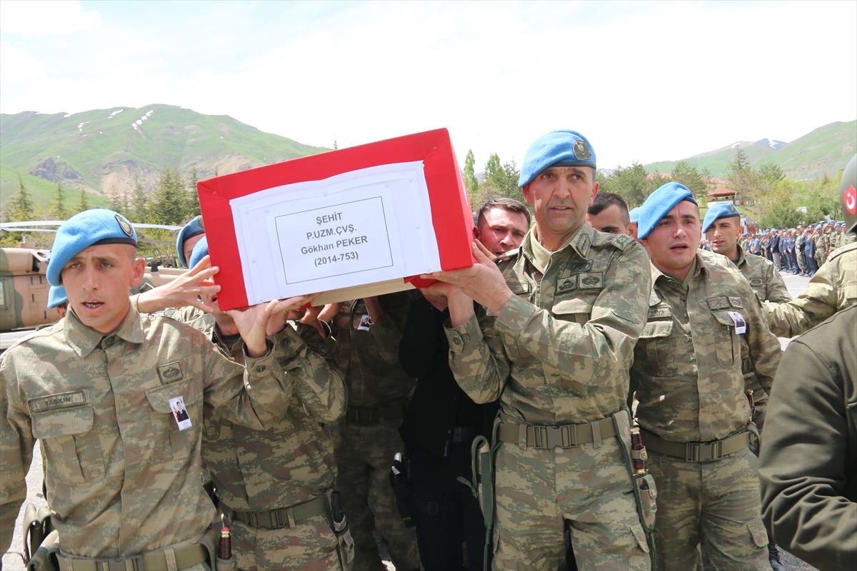 Şehit Uzman Çavuş Gökhan Peker'e veda