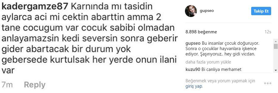 Gupse Özay'a takipçisinden çirkin mesaj