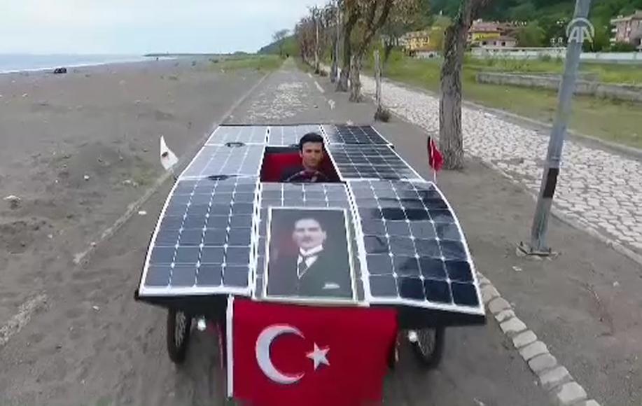 Kastamonu Üniversitesi güneş otomobili yaptı VİDEO