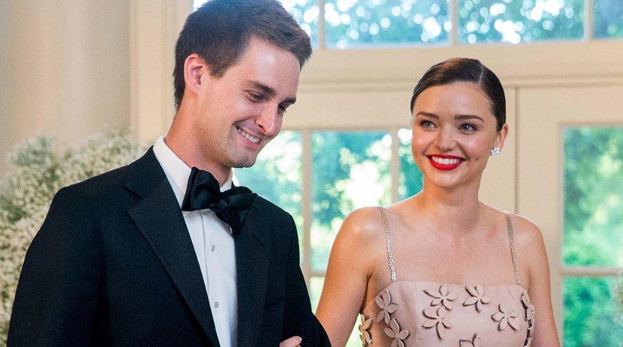 Ünlü manken Miranda Kerr Snapchat'in sahibiyle evlendi