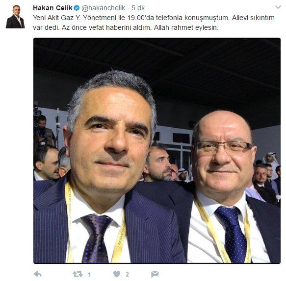 Hakan Çelik, Kadir Demirel'le olan fotoğrafını paylaştı