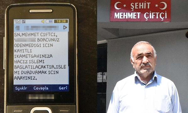 Şehidin borcunu bakanlık ödedi