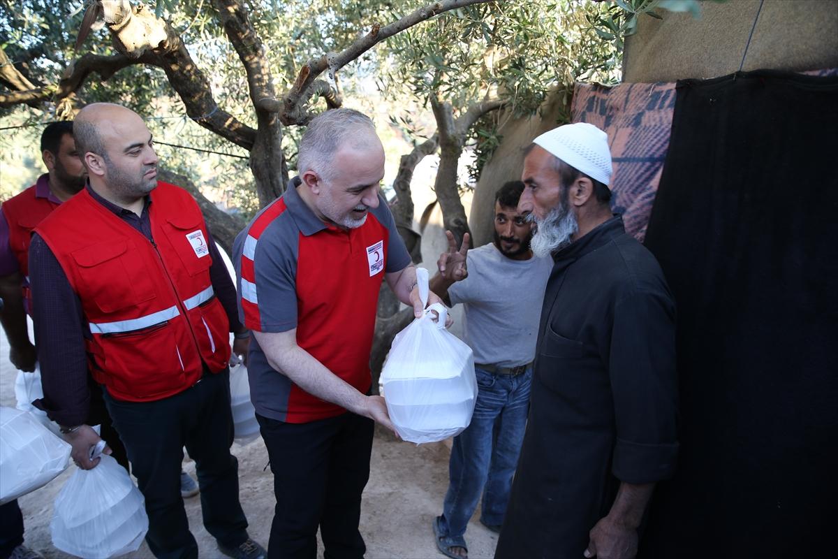 Türk Kızılayı Başkanı Kınık iftarını İdlib'de yaptı
