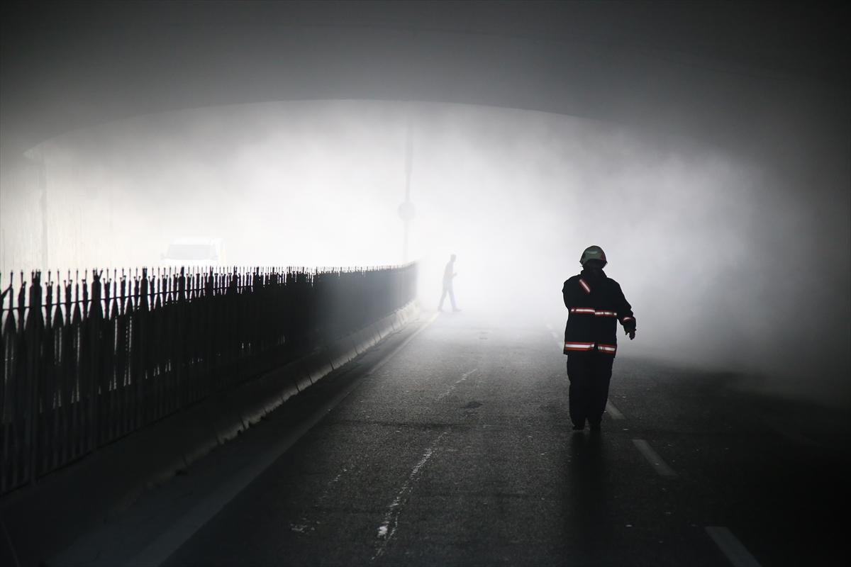 Bisikletçiler Çarşısı'nda yangın çıktı
