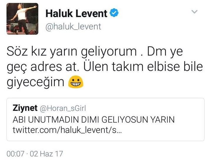 Haluk Levent takipçisinin mezuniyetinde kavalyesi oldu