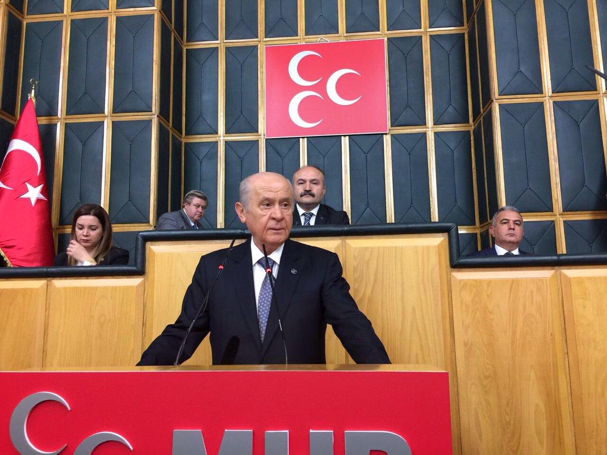 Bahçeli'nin grup konuşması