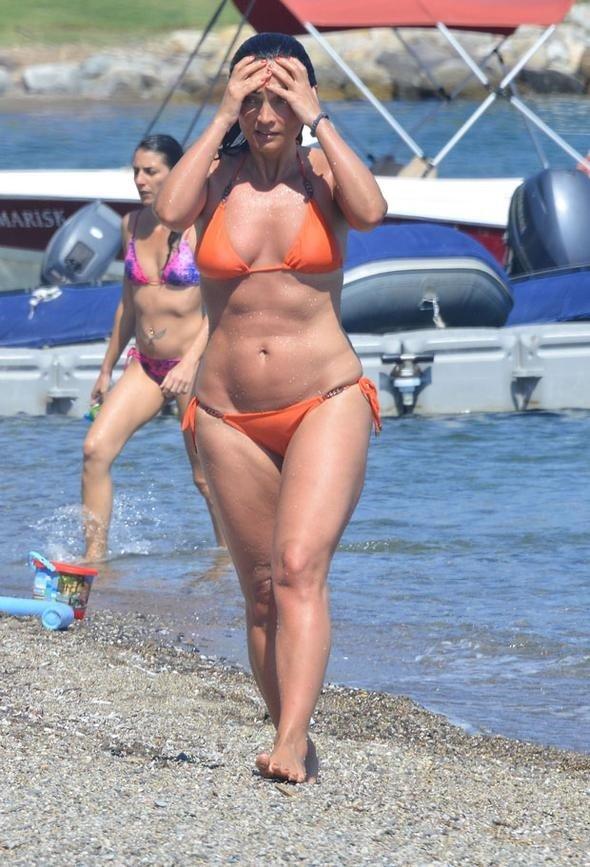 Betül Şahin tatilde