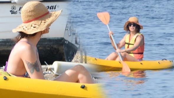 Birce Akalay'ın kano sefası