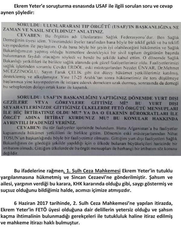 Tahliye olan damadı hakkında Arınç'tan açıklama