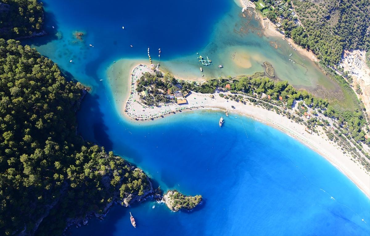 Ölüdeniz'in havadan göz kamaştıran güzelliği