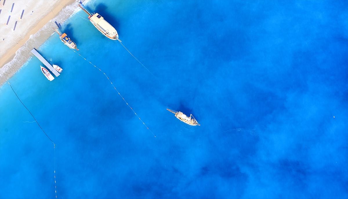 Ölüdeniz'in havadan göz kamaştıran güzelliği