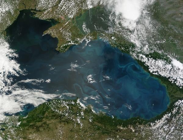 Karadeniz'in uzaydan görünümü