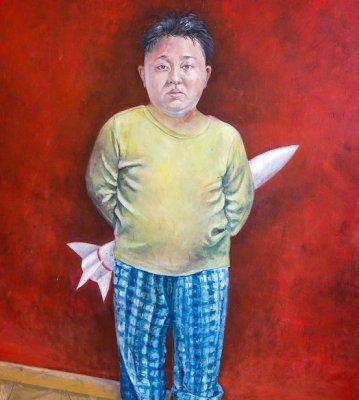 Suriyeli sığınmacı dünya liderlerini mülteci olarak çizdi